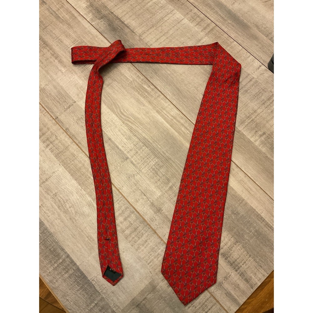 Bert Pulitzer Snaffle Bit Design Neck‎ Tie  Classic Preppy